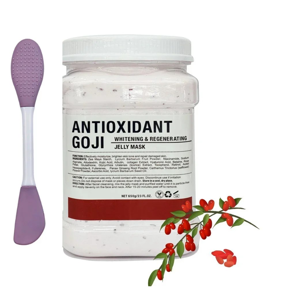 Antioxidant Goji jelly mask jar with silicone brush