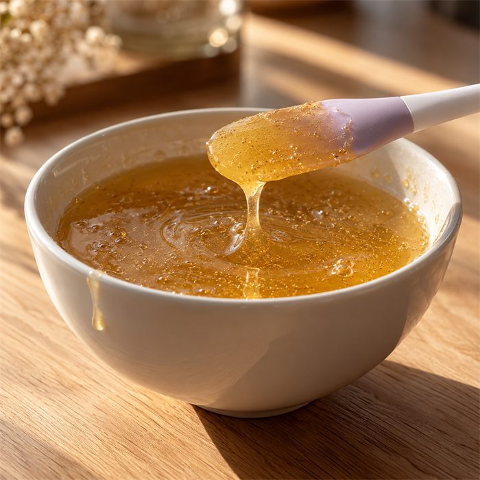 24K Gold jelly mask in a bowl